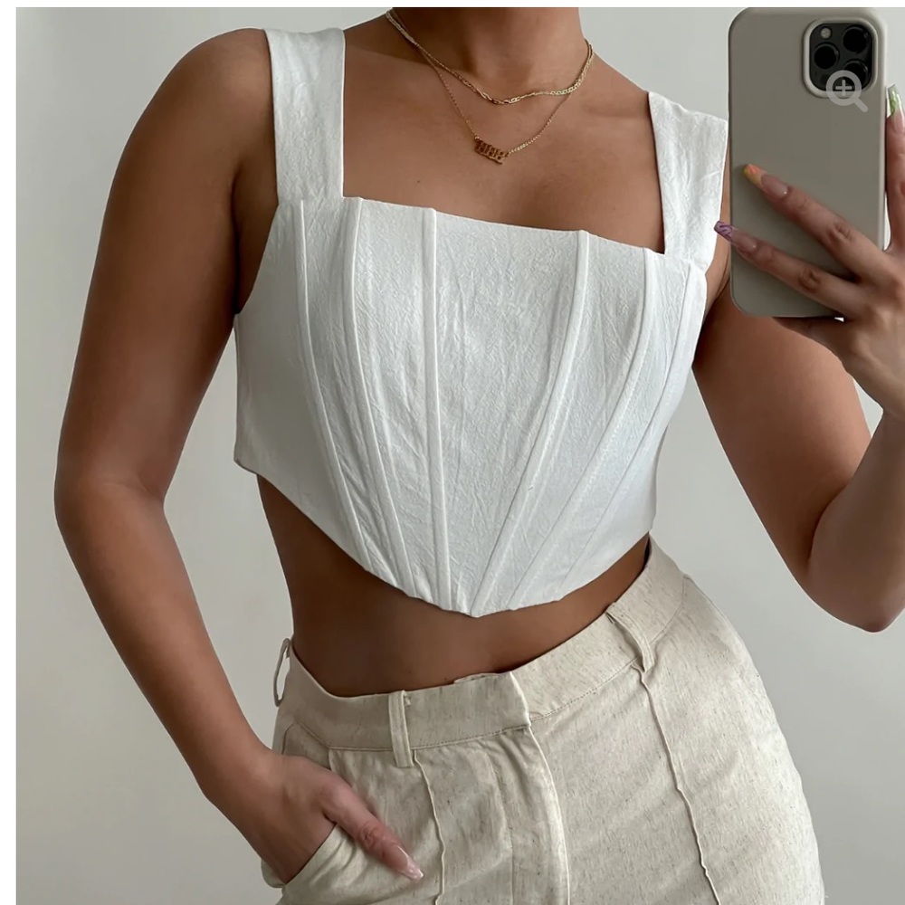 White Corset Top